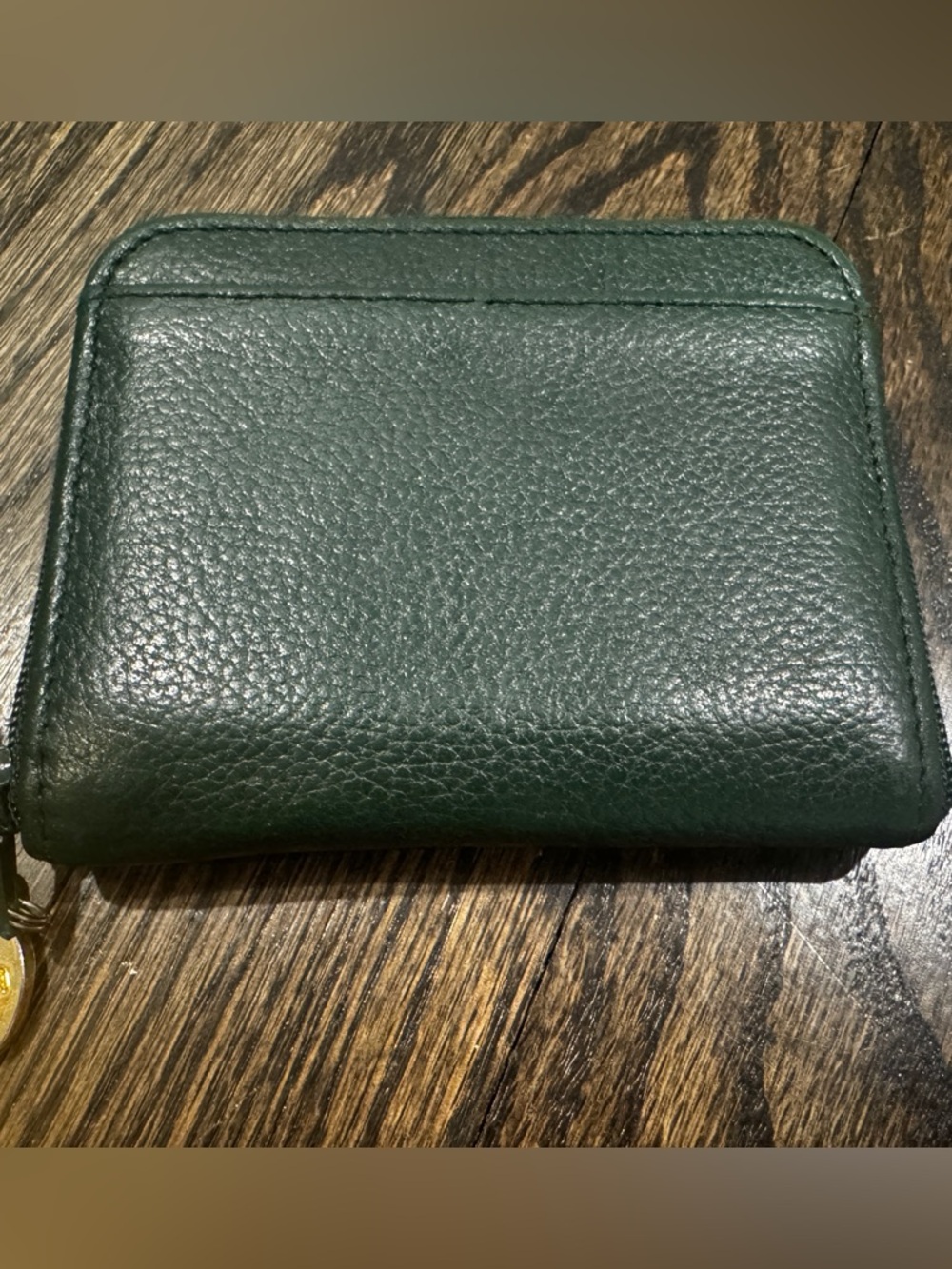 Vintage St. Thomas Leather Minimalist Wallet Hunter Green